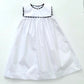 White Dress with Ric Rac Trim