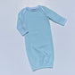 Stripe Gown with Picot Trim