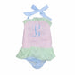 Seersucker Swim - GIRL 1PC