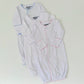 Picot Trim Gown with Hidden Snaps