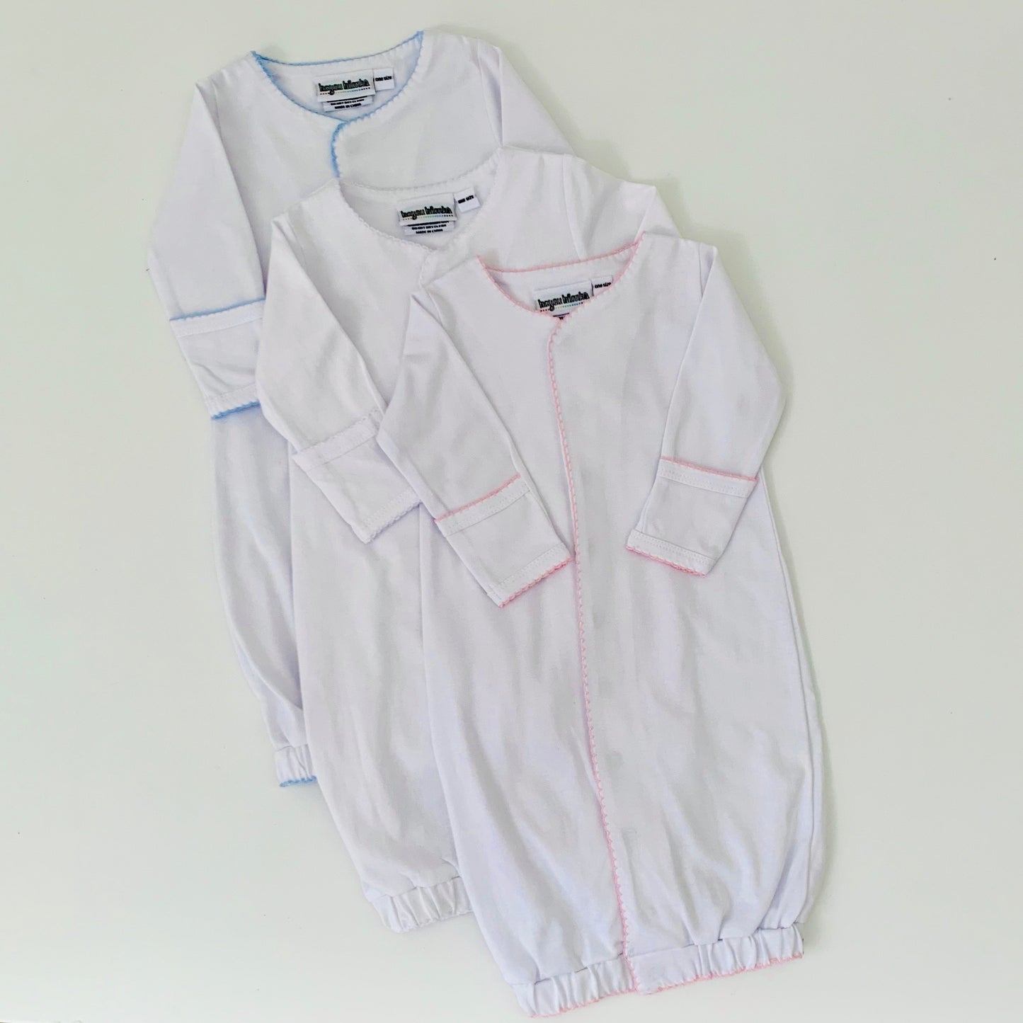 IMPERFECT Picot Trim Gown with Hidden Snaps PLEASE READ DESCRIPTION