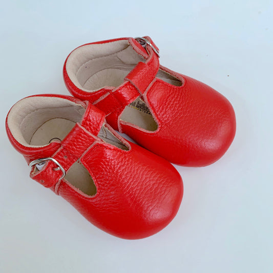 Red T-Strap Shoes