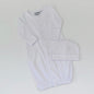IMPERFECT Picot Trim Gown with Hidden Snaps PLEASE READ DESCRIPTION