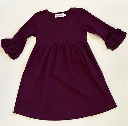 Double Ruffle Sleeve Dress