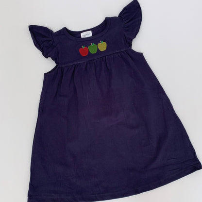 Flutter Sleeve Dress - Navy