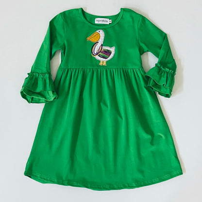 Double Ruffle Sleeve Dress