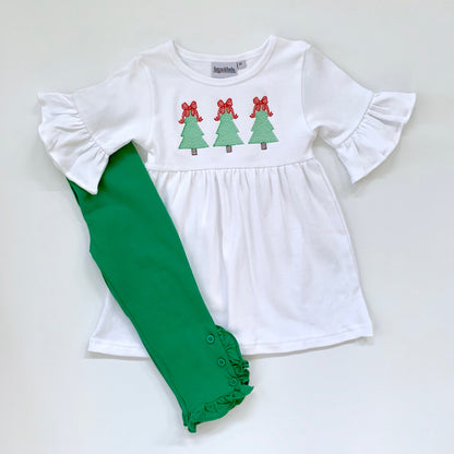 Ruffle Tunic—White