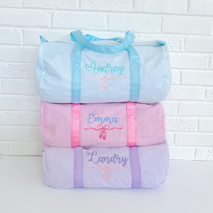 Seersucker Duffles - OLD Style with Gold Zipper