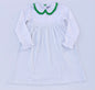 Long Sleeve Bitty Dot Knit Dress - RED & GREEN