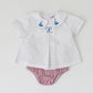Pleated Peter Pan Diaper Shirt - Boy